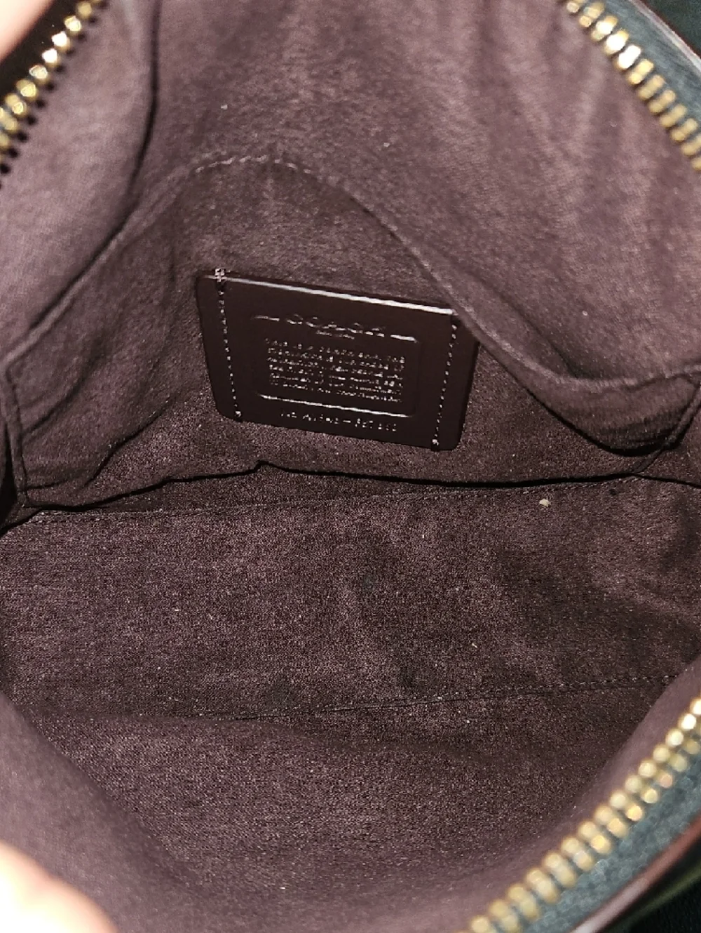 Coach Black Pebbled Leather Crossbody with Gold Hardware - Picture 4 of 7